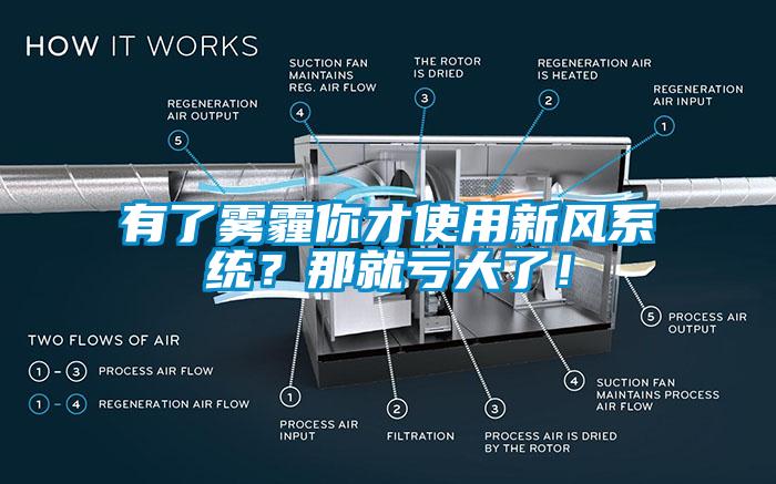 有了雾霾你才使用新风系统？那就亏大了！