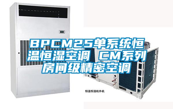 BPCM25单系统恒温恒湿空调 CM系列房间级精密空调