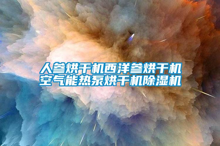 人参烘干机西洋参烘干机空气能热泵烘干机除湿机