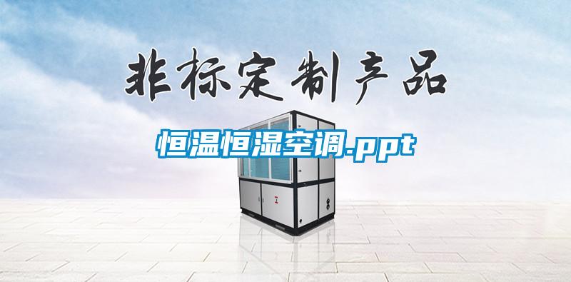 恒温恒湿空调.ppt