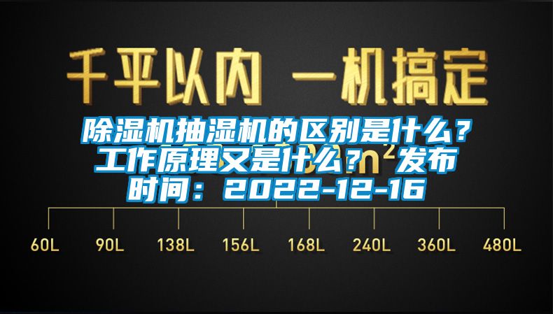 除湿机抽湿机的区别是什么？工作原理又是什么？ 发布时间：2022-12-16